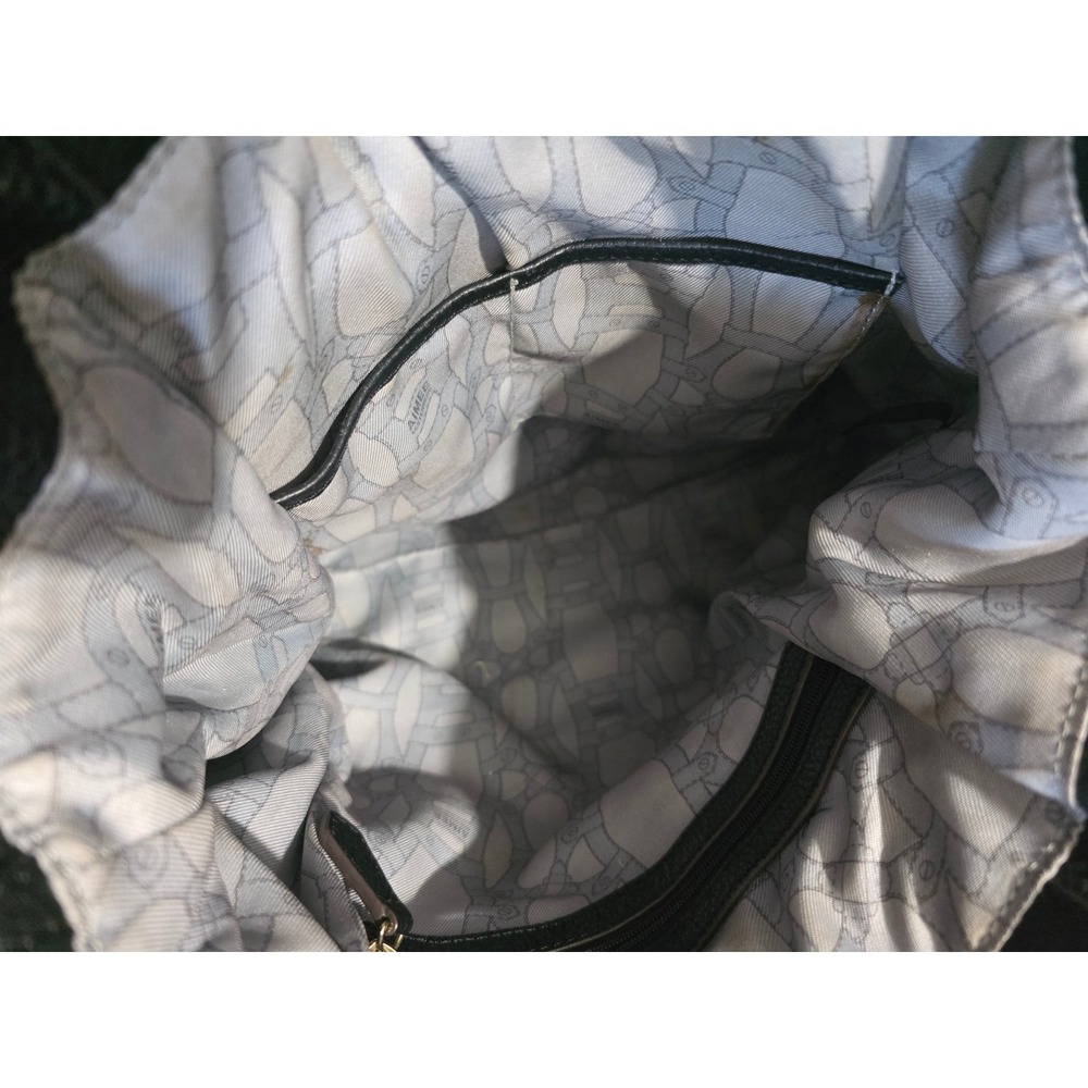 Aimee Kestenberg Pebbled Leather 5th Ave Pleated Satchel Crossbody Tote Bag - Picture 8 of 9